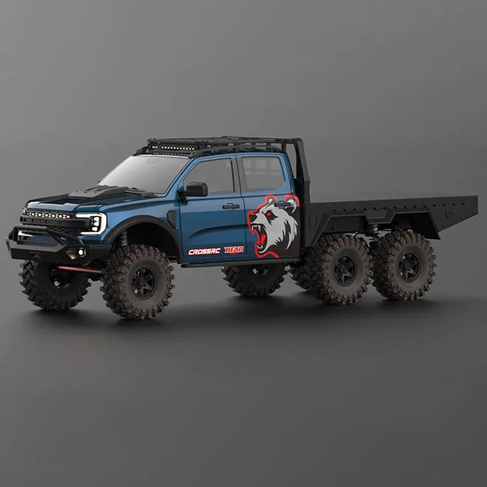 CROSSRC EMO XL4 Blue 6WD Brushless RTR Version Blue-Black Body Trail Truck
