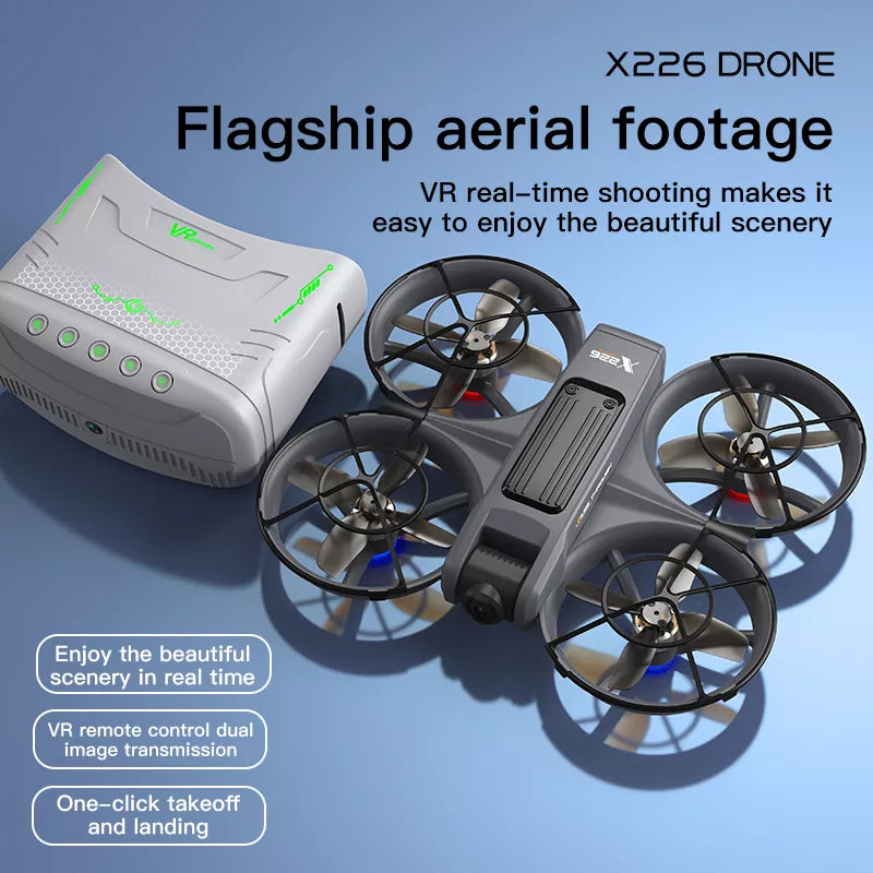 X226 VR Drone Screen Control HD Aerial Photography Dual-Camera Optical Flow Positioning Brushless Quadcopter - FPV Drone | FUNYAT