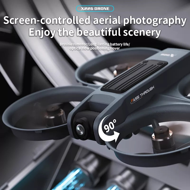 X226 VR Drone Screen Control HD Aerial Photography Dual-Camera Optical Flow Positioning Brushless Quadcopter - FPV Drone | FUNYAT