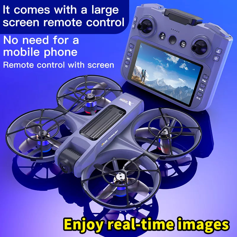 X226 VR Drone Screen Control HD Aerial Photography Dual-Camera Optical Flow Positioning Brushless Quadcopter - FPV Drone | FUNYAT