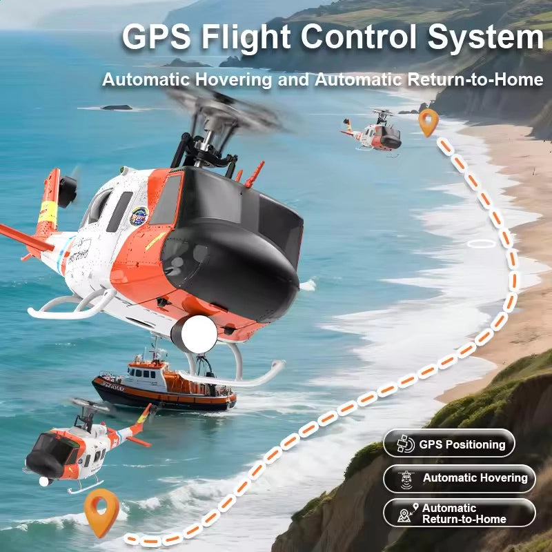 YUXIANG F07S RC helicopter ELRS compatible open-source receiver 120m control range