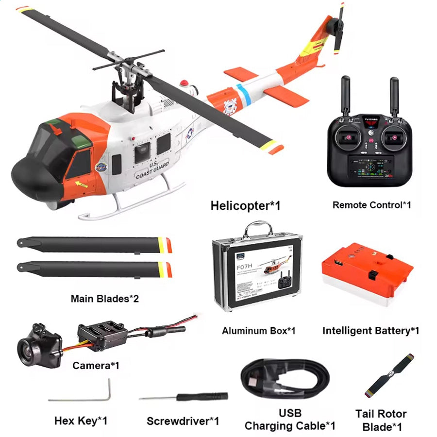 YUXIANG F07S helicopter aluminum suitcase package complete kit accessories