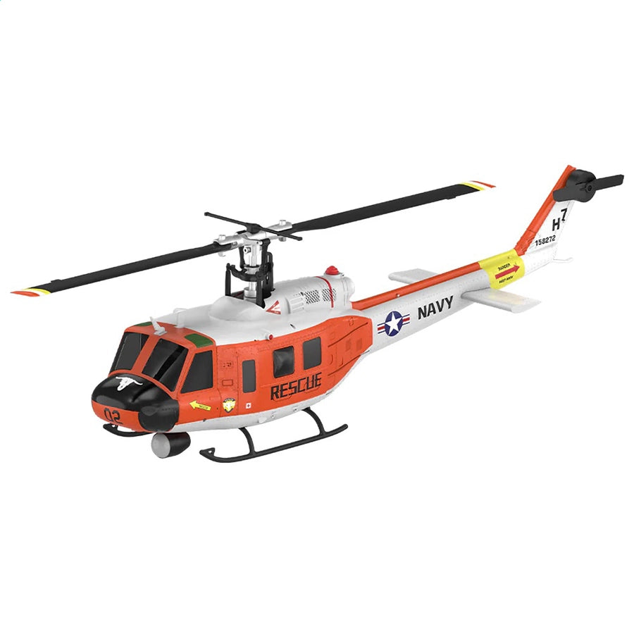 YUXIANG F07H Huey UH-1D RC Helicopter NAVY Rescue Scale GPS Optical Flow Positioning Intelligent Altitude Hold Helicopter - RC Helicopter | FUNYAT