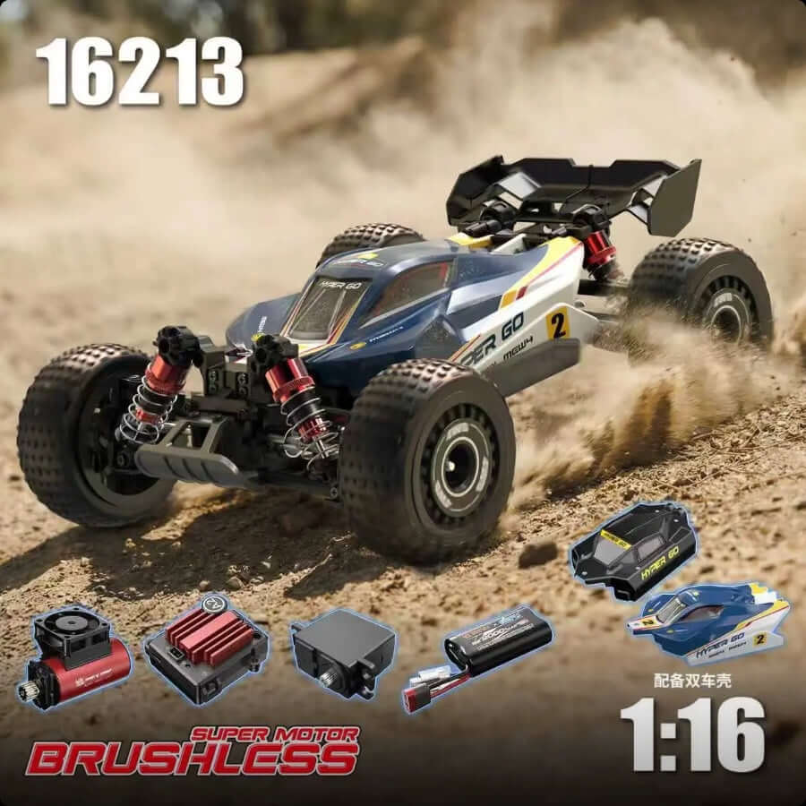 MJX Hyper Go 16213 Brushless 1/16 RC Car 4WD High Speed Off-Road RC Truck - RC Car | FUNYAT