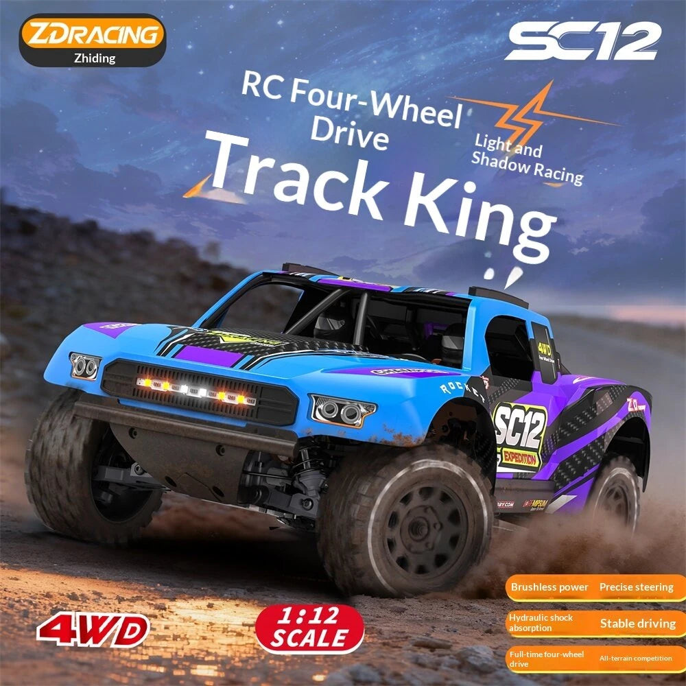 ZD Racing SC12 Front View LED Headlights 2845 Brushless Motor 70KM/H RC Truck | FUNYAT