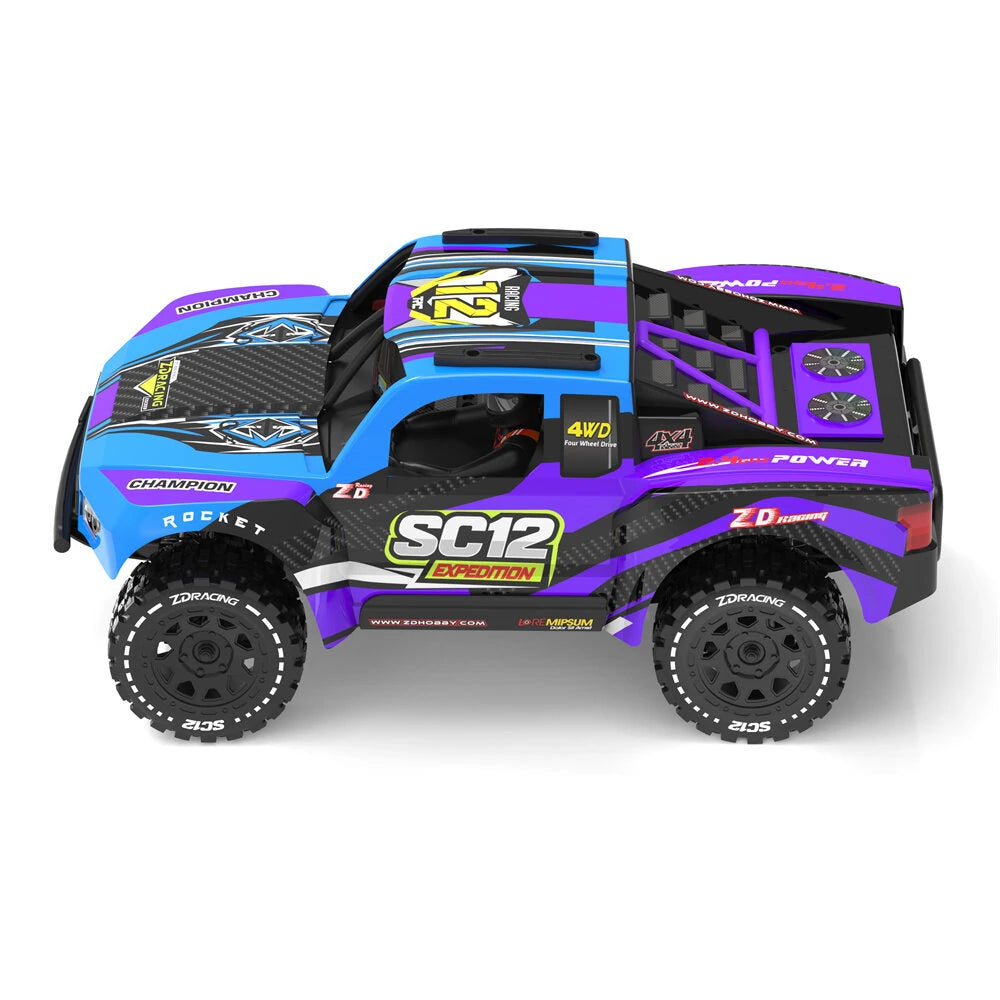 ZD Racing SC12 All-Terrain 80mm Tires 30mm Ground Clearance Off-Road RC Truck | FUNYAT