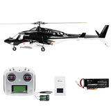 FLYWING Airwolf 470 scale RC helicopter full body view black and white Airwolf livery 470-class RTF