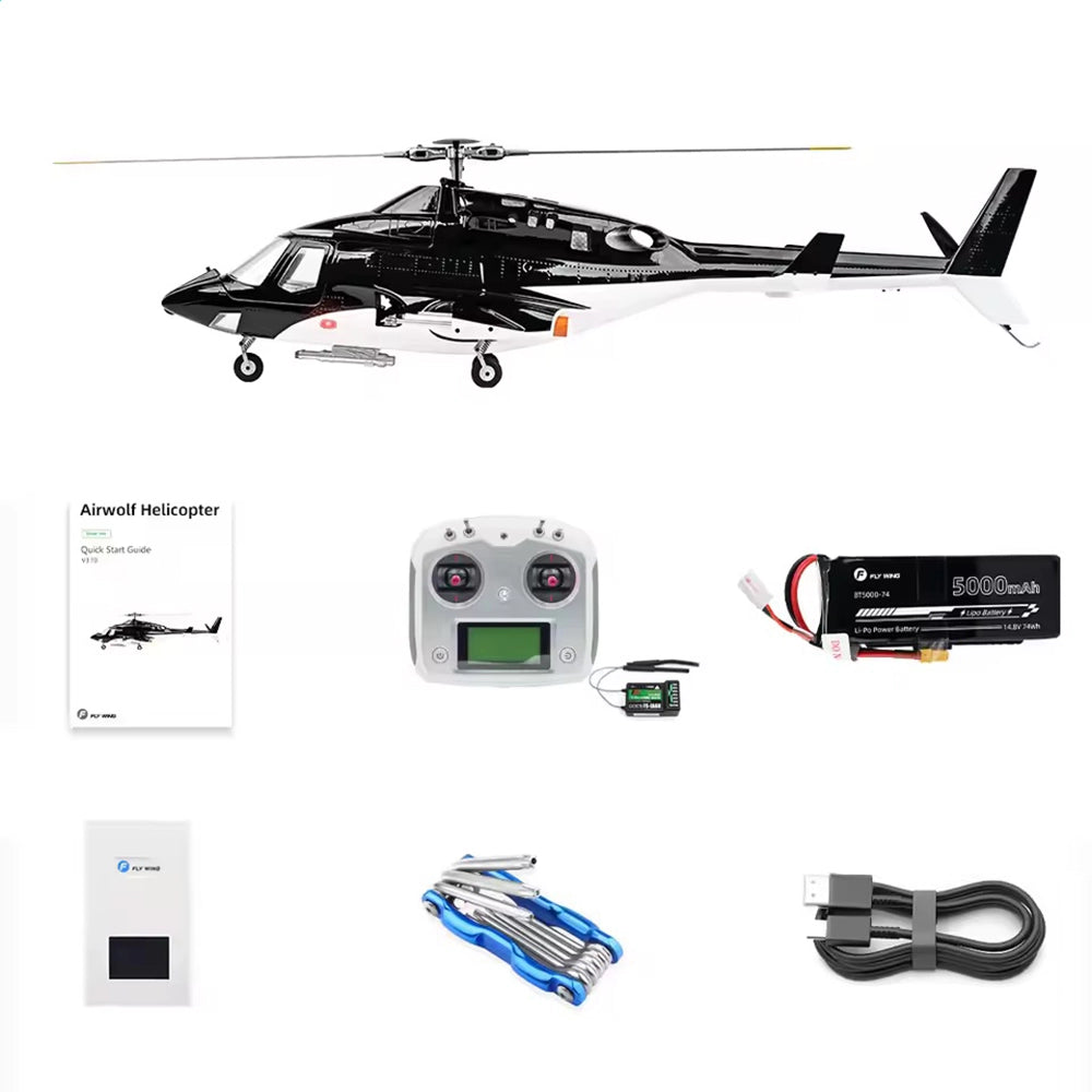 FLYWING Airwolf 470 3508-class brushless motor 60A dual-processor ESC full-metal gear drivetrain