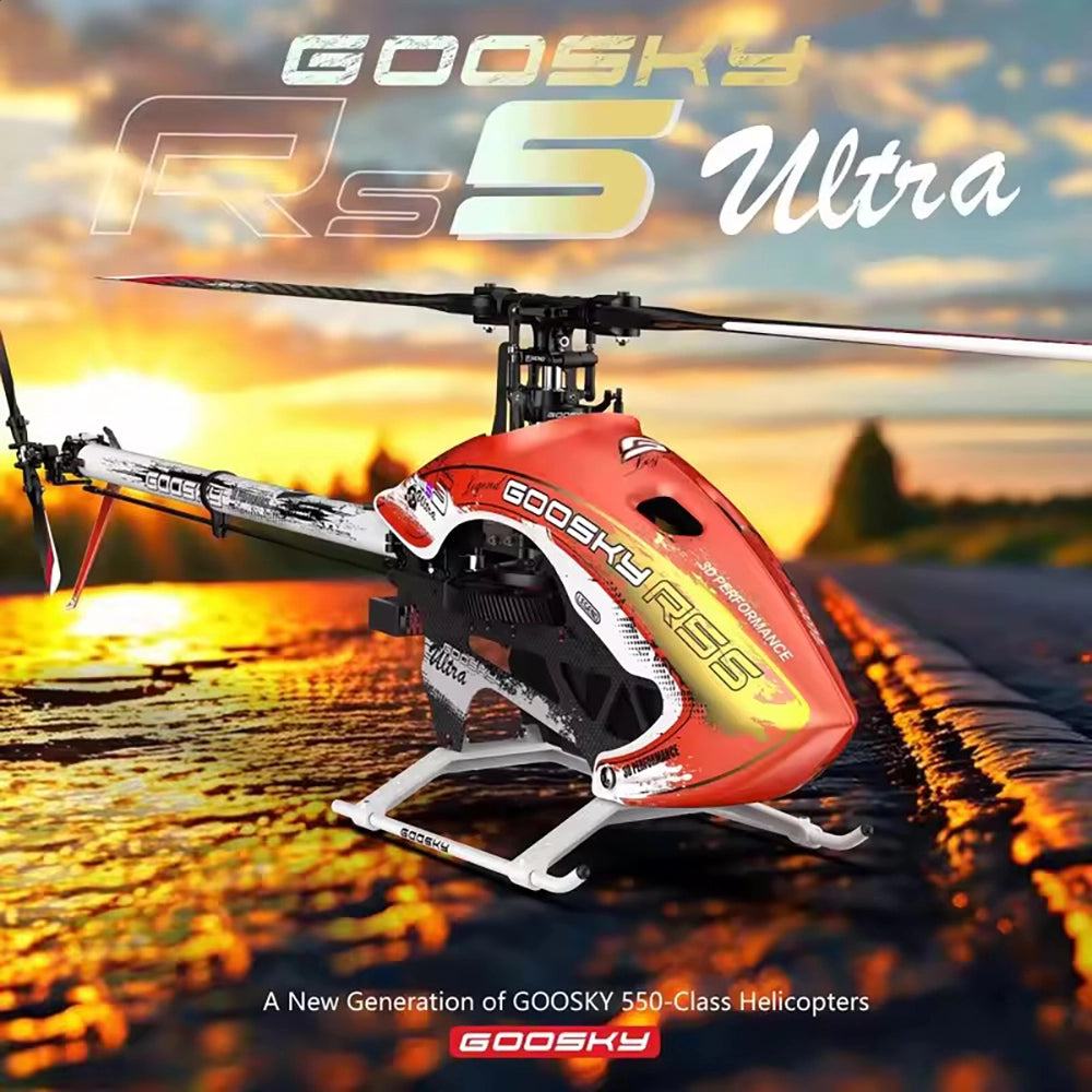 GOOSKY RS5 Ultra reinforced rotor head oversized swashplate 12mm main shaft 560mm blade platform