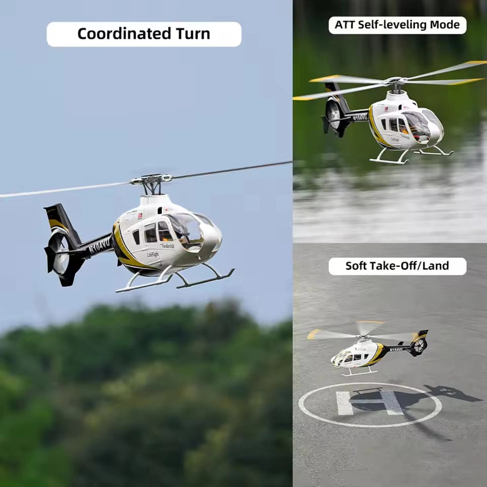FLYWING EC-135 470L front view four-blade main rotor 810mm diameter 370mm blade length 470L-class