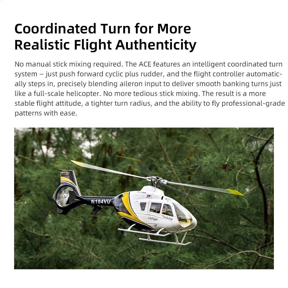 FLYWING EC-135 470L GPS hover precision 1.5m horizontal vertical soft takeoff landing return to home