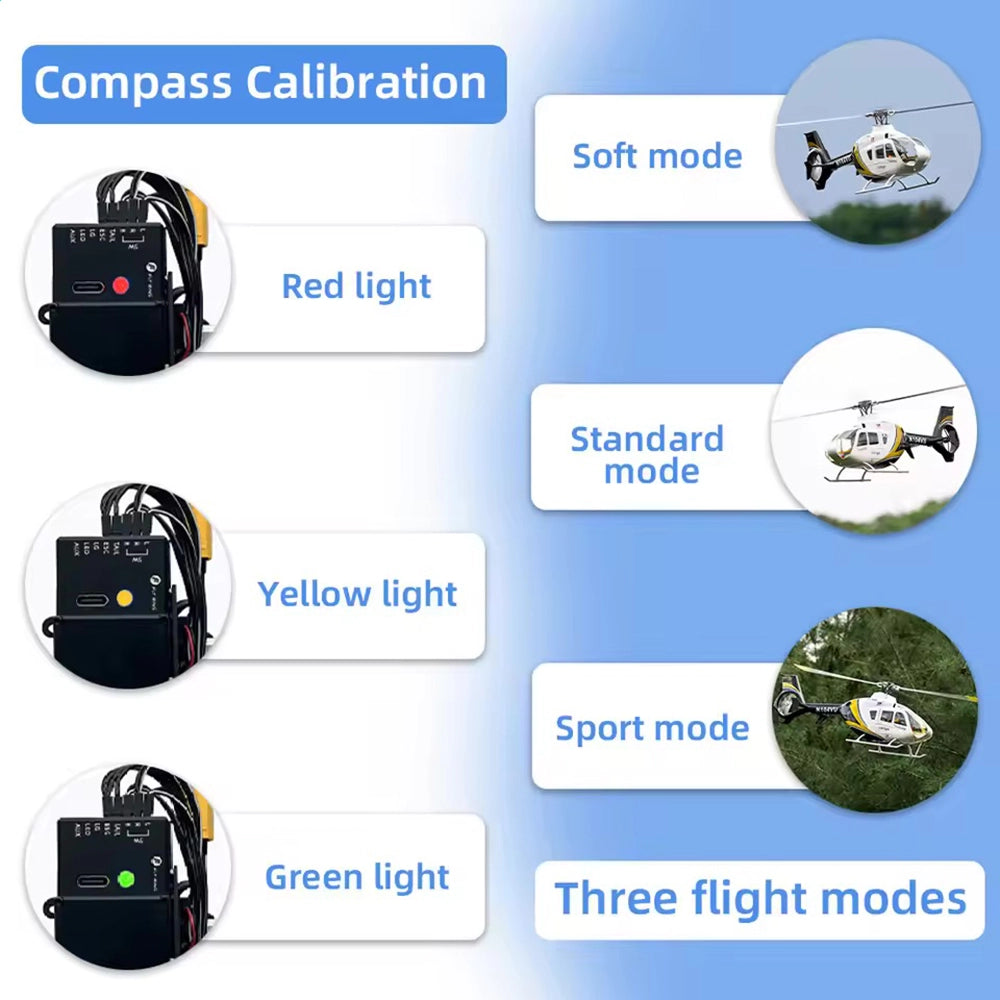 FLYWING EC-135 470L RTF version Flysky FS-i6S transmitter FS-iA6B receiver FLYWING 4S charger