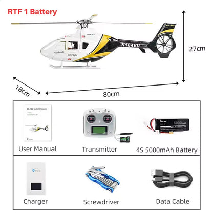 FLYWING EC-135 470L PNP version plug and play 470L scale helicopter without transmitter receiver