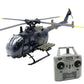RCERA C180 BO-105 scale RC helicopter full body view camouflage green 150-class flybarless dual brushless RTF