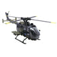 RCERA C180 BO-105 yellow version 1:25 scale fuselage ducted tail propeller compact 150-class helicopter