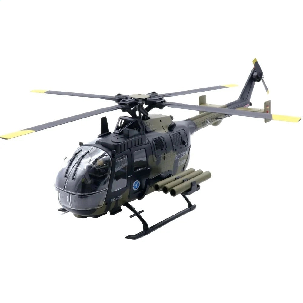 RCERA C180 front view dual direct-drive brushless motors flybarless rotor system 6-channel 2.4GHz