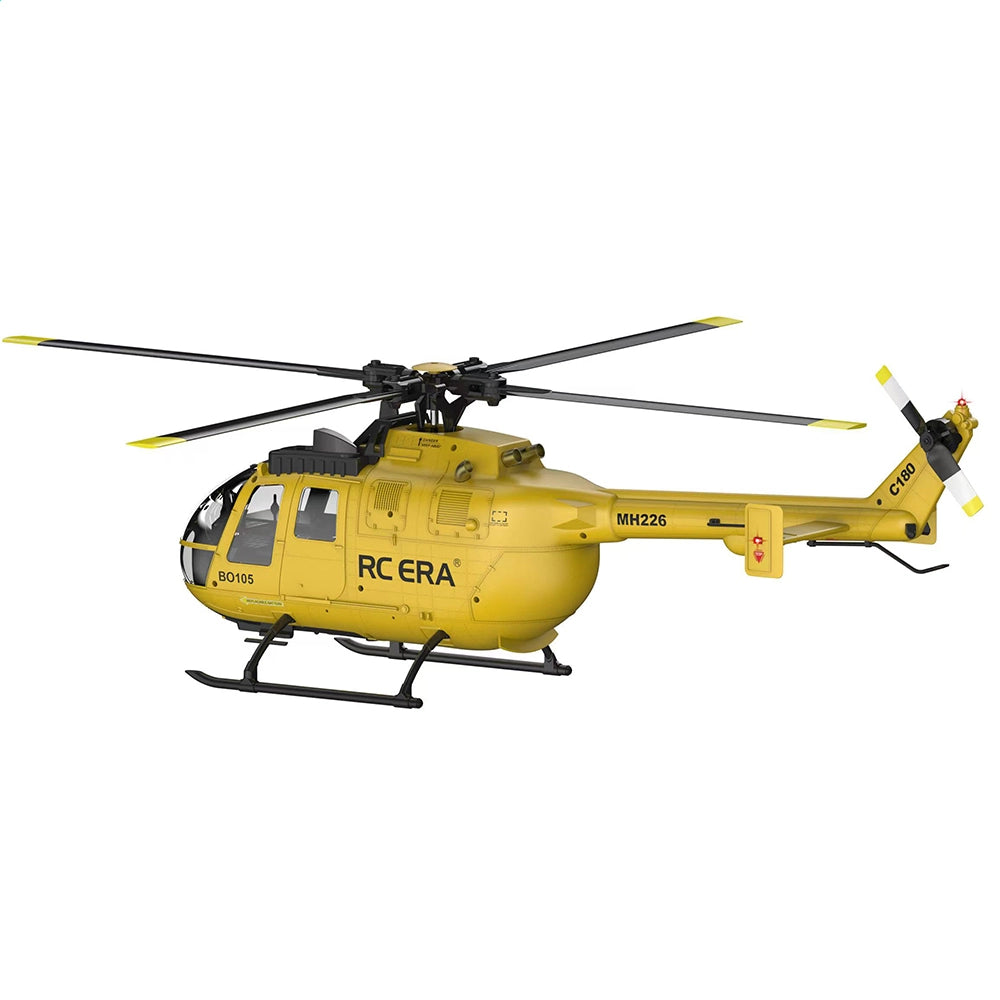 RCERA C180 camouflage green 1 battery RTF package BO-105 150-class scale RC helicopter FUNYAT