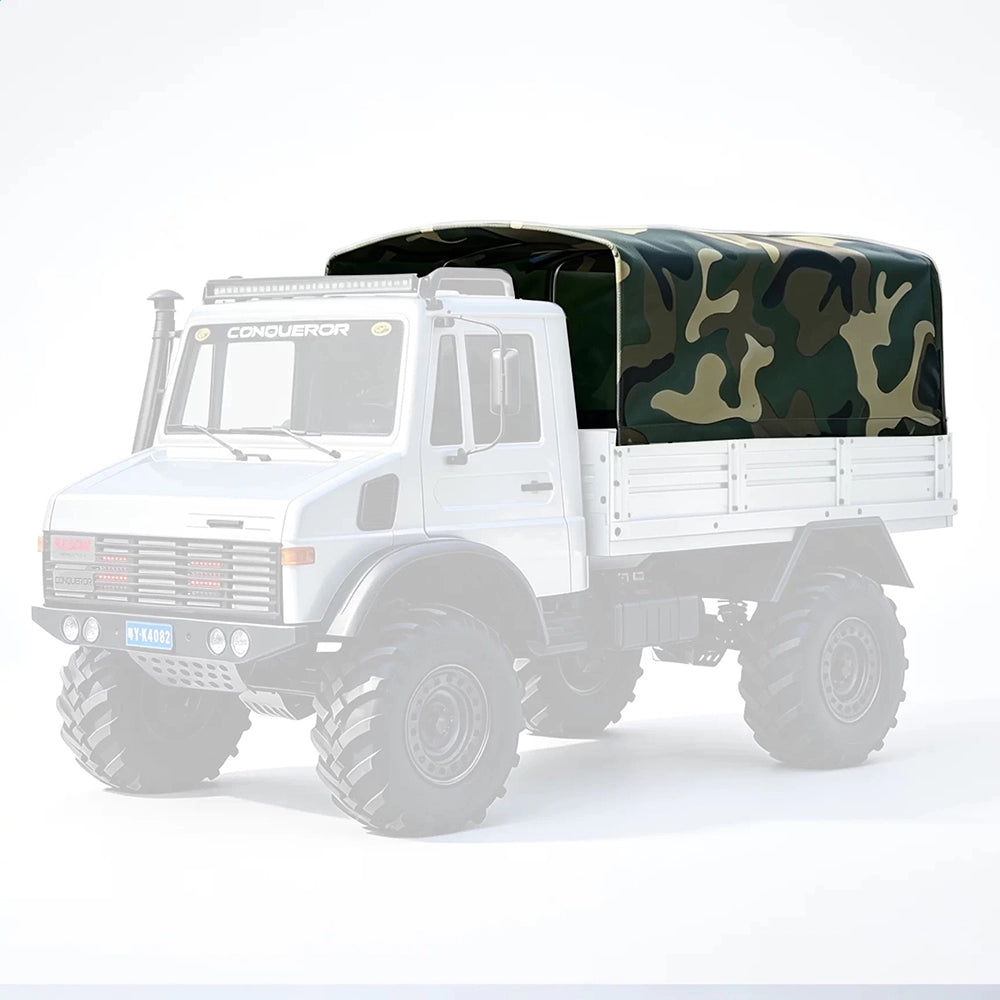 WLtoys 064308 military cargo canopy top view 1/6 scale off-road RC truck body part