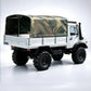 WLtoys 064308 military cargo canopy installed side view 1/6 off-road RC truck