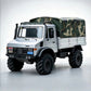WLtoys 064308 military cargo canopy rear angle detail 1/6 RC truck upgrade accessory
