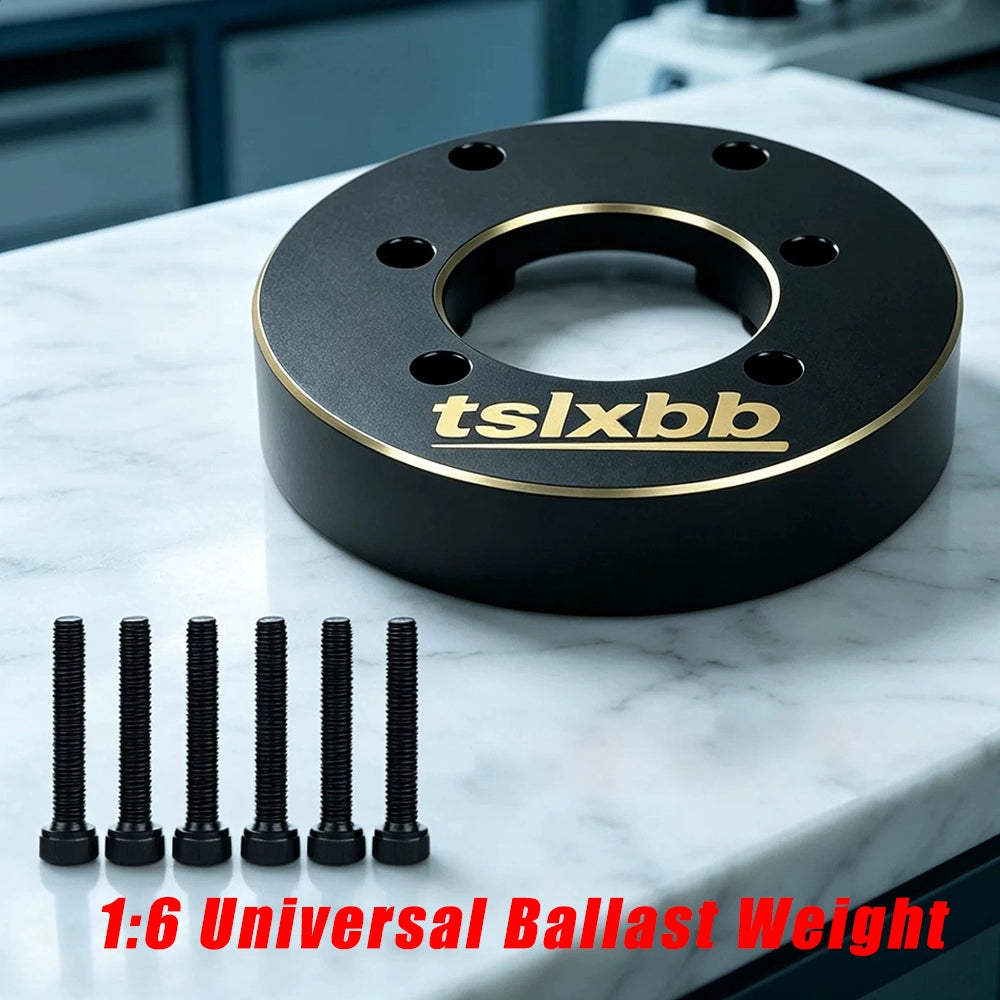 WLtoys 064308 brass wheel weights detail close-up 2PCS upgrade accessory 1/6 RC truck