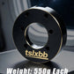 WLtoys 064308 brass wheel weights installed on wheel 1/6 scale off-road RC truck