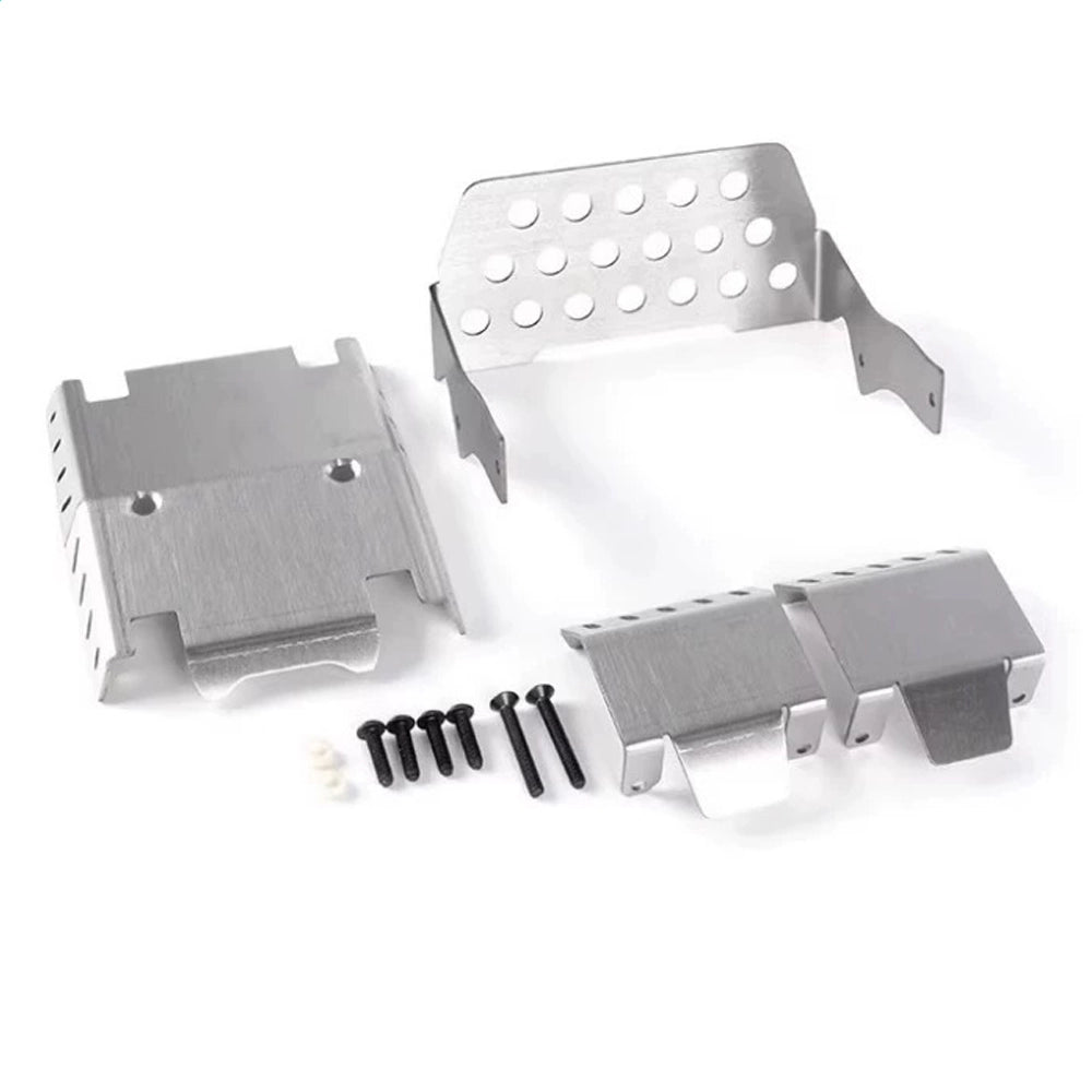 WLtoys 064308 chassis armor installed underside view 1/6 scale off-road RC truck