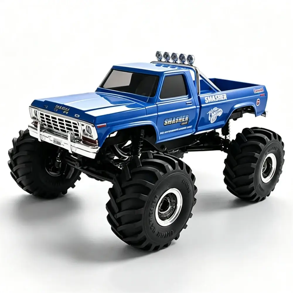 FMS FCX24 Ford F-100 1/24 Scale 4WD RC Crawler — Officially Licensed, 2-Speed, LED Lights, Portal Axles, RTR