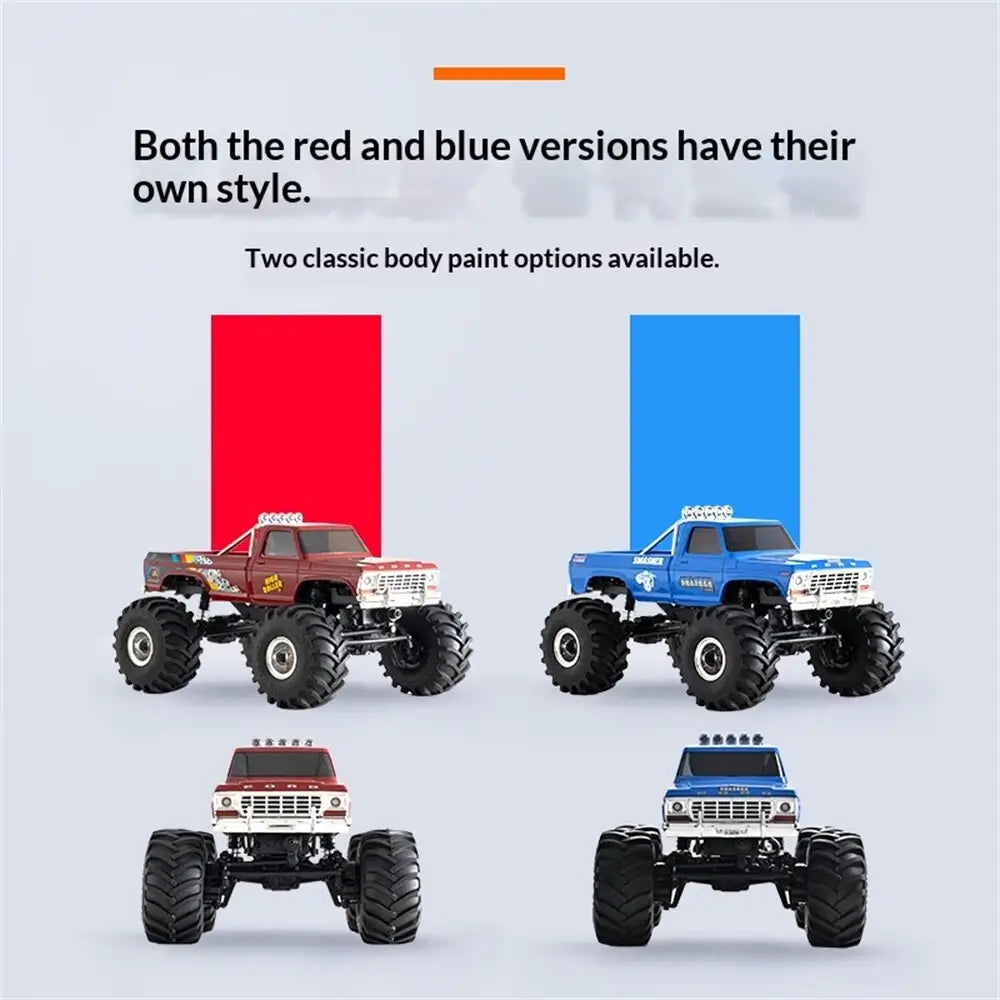 FMS FCX24 Ford F-100 1/24 Scale 4WD RC Crawler — Officially Licensed, 2-Speed, LED Lights, Portal Axles, RTR
