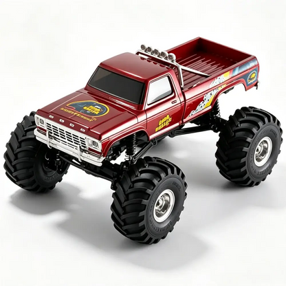 FMS FCX24 Ford F-100 1/24 Scale 4WD RC Crawler — Officially Licensed, 2-Speed, LED Lights, Portal Axles, RTR