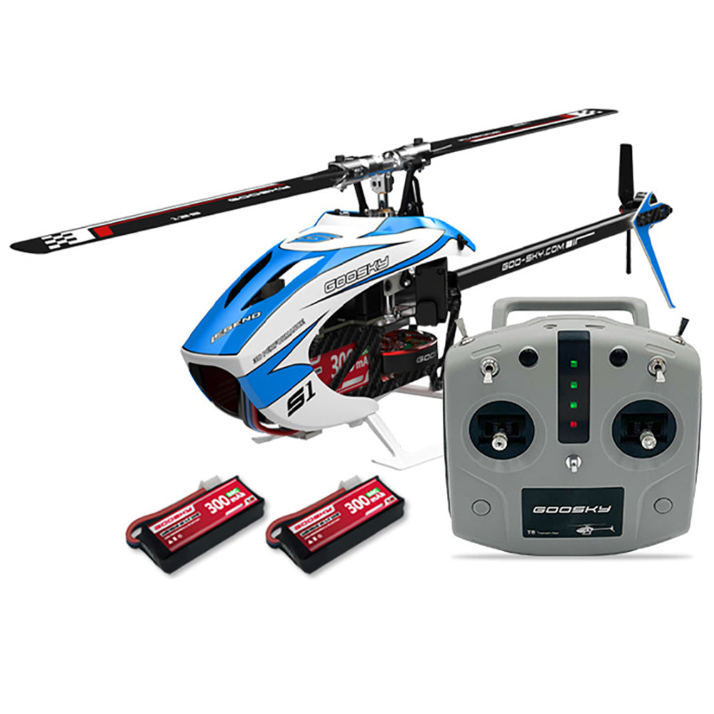 GOOSKY Legend S1 RC Helicopter Dual Brushless Motor Direct-Drive BNF/RTF Helicopter Blue RTF Version - RC Helicopter | FUNYAT