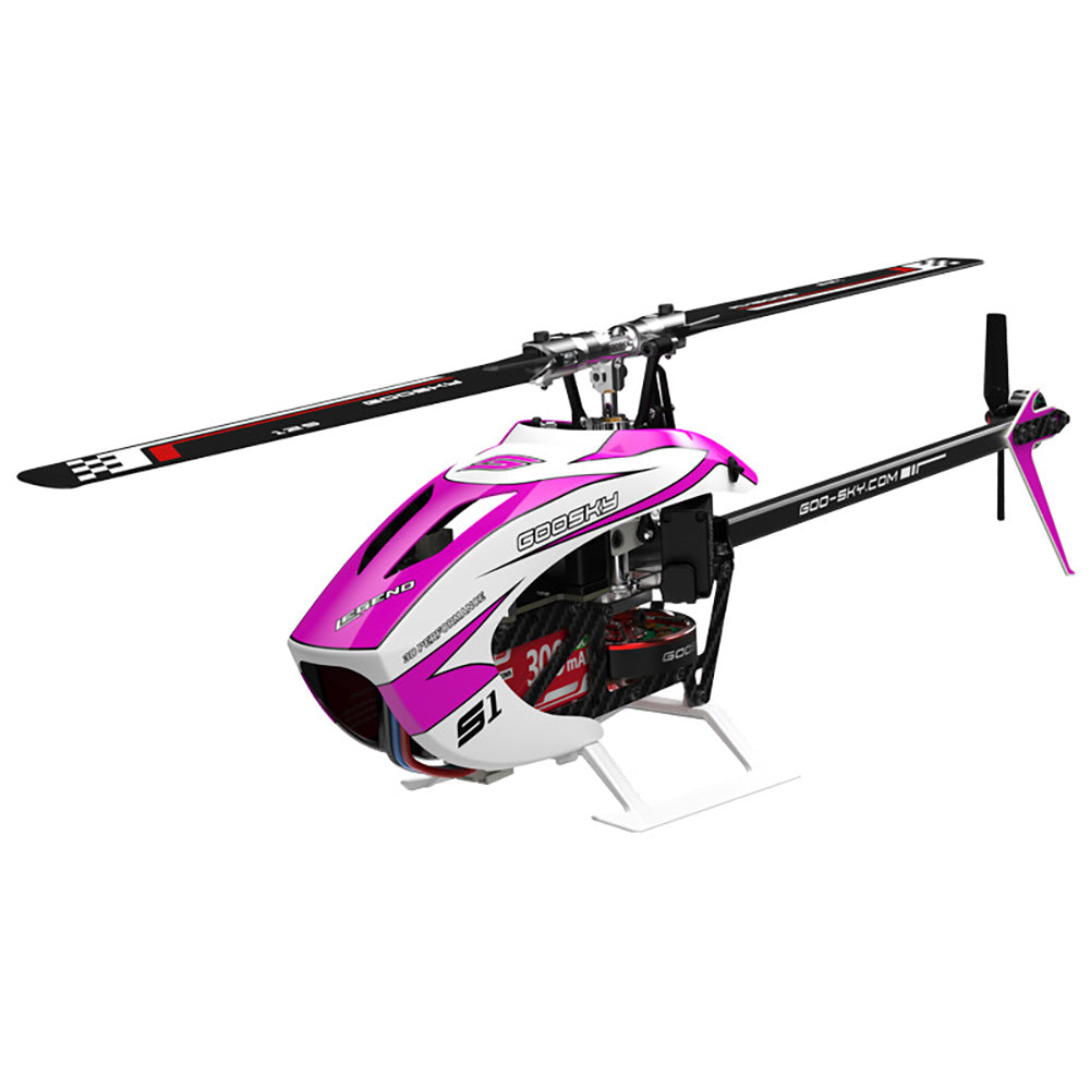 GOOSKY Legend S1 RC Helicopter Dual Brushless Motor Direct-Drive BNF/RTF Helicopter Purple BNF Version - RC Helicopter | FUNYAT