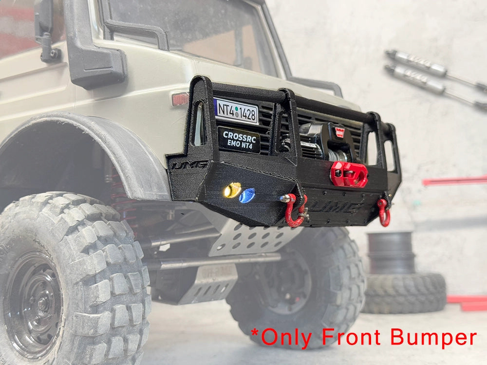 CROSSRC EMO NT6 Unimog 1/10 Scale 6WD 6x6 RC Off-Road Crawler Simulation Truck RTR Front Bumper + Tow Hook & Guide Cable - rc car,rc truck | FUNYAT