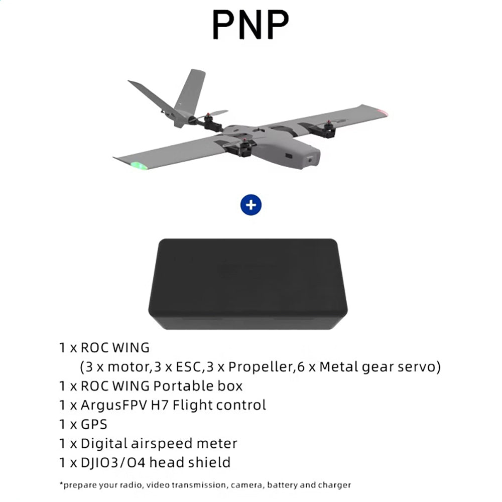 AFModel ROCWING VTOL FPV Airplane 3-Axis Stabilized Fixed-Wing UAV RC Aircraft PNP - ACCESSORIES | FUNYAT