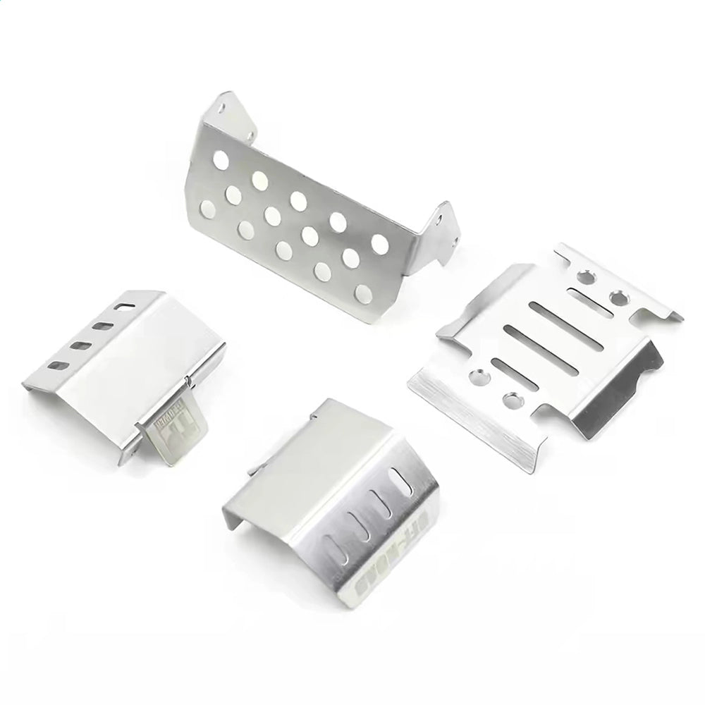CROSSRC NT4 1/10 Scale Truck Accessories – Bumpers, Racks & Rear Beds Metal Chassis Armor - rc car,rc truck | FUNYAT