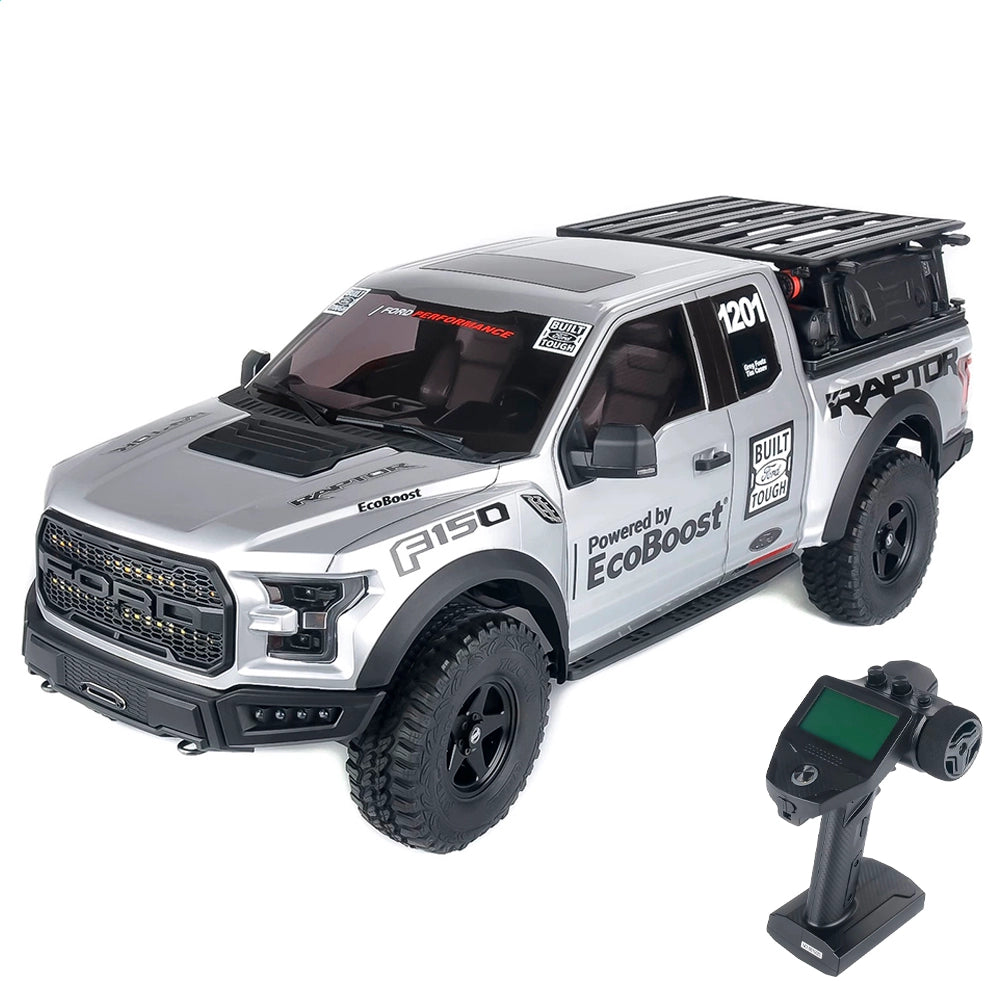 TRACTION HOBBY KM Raptor F150 1/8 Brushless RTR RC Truck – 2-Speed, RWD/FWD/AWD & Remote Diff Locks - RC Rock Crawler | FUNYAT