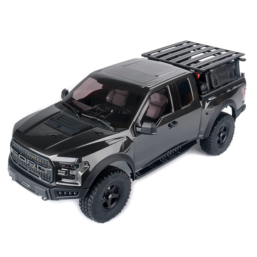 TRACTION HOBBY KM Raptor F150 1/8 Brushless RTR RC Truck – 2-Speed, RWD/FWD/AWD & Remote Diff Locks - RC Rock Crawler | FUNYAT