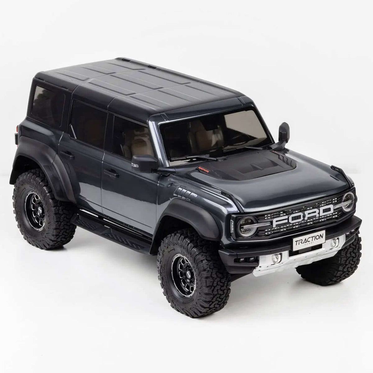 TRACTION HOBBY KM Ford Bronco Raptor 1/8 RTR RC Crawler – Brushless 4WD & Remote Diff Locks - RC Rock Crawler | FUNYAT