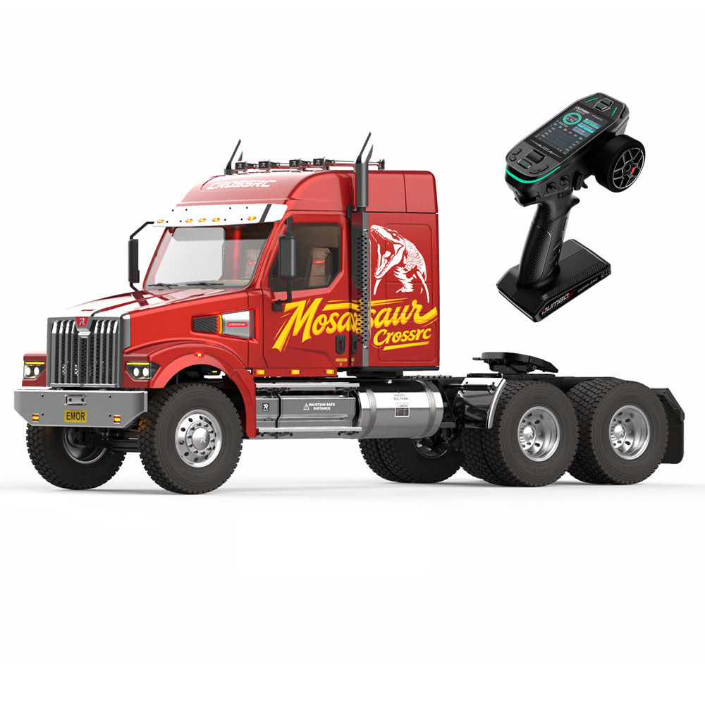 CROSSRC EMOR 1/7 RC Heavy Truck Tractor – Electric Off-Road Crawler ARTR / RTR RTR Red Version RC Included - RC Crawler Truck | FUNYAT