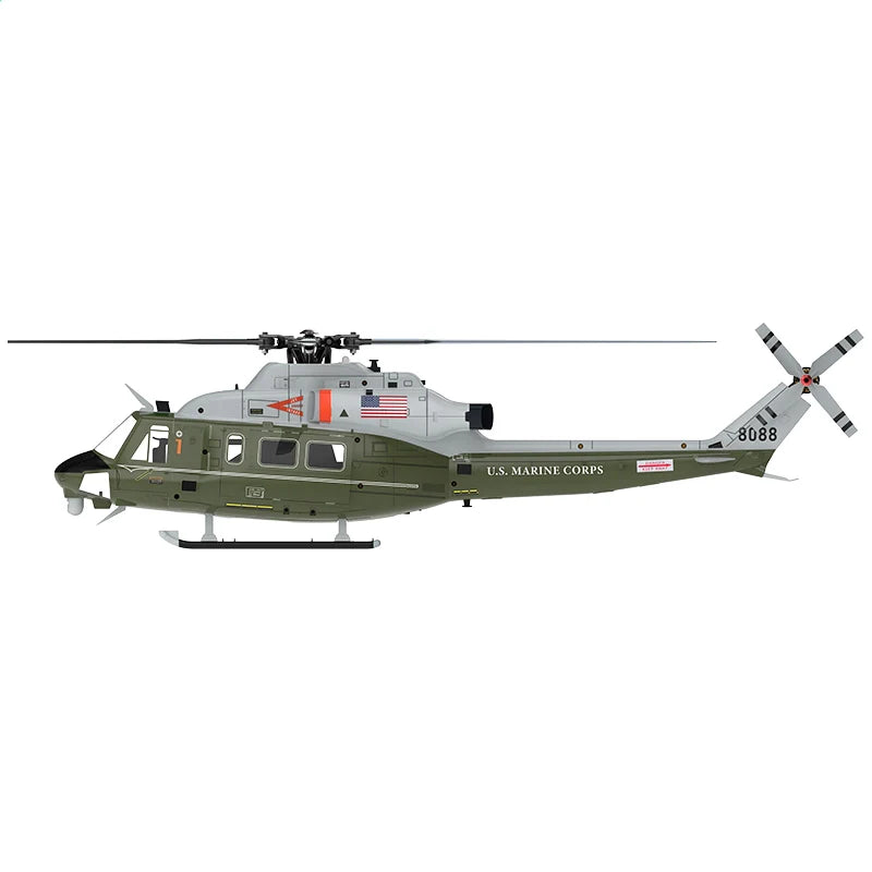 GOOSKY E2 UH-1Y Army Green VENOM GPS RC Helicopter 1/35 Scale | FUNYAT