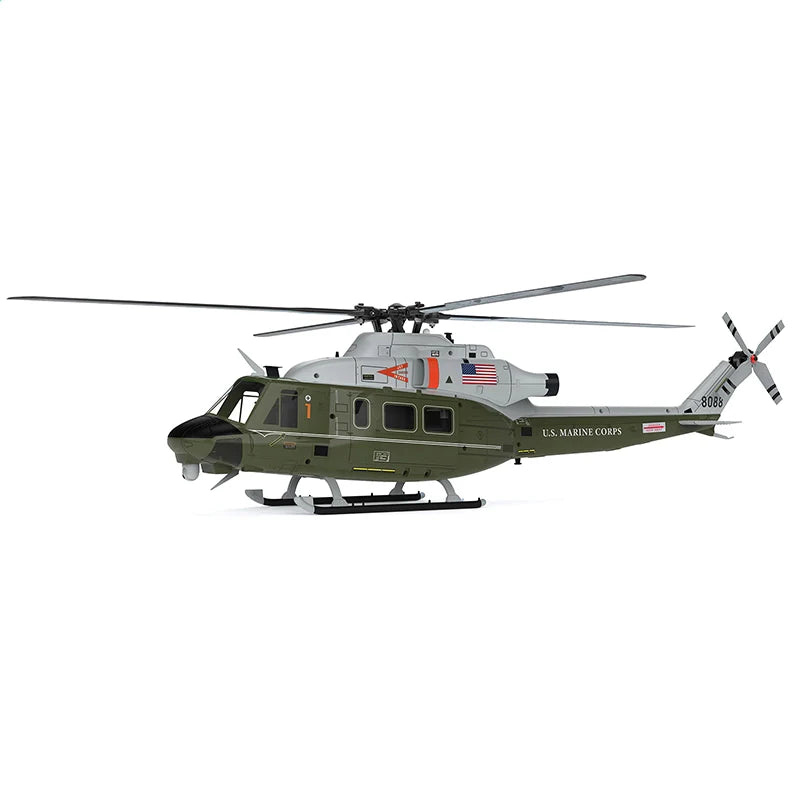 GOOSKY E2 UH-1Y Army Green VENOM GPS RC Helicopter 1/35 Scale | FUNYAT