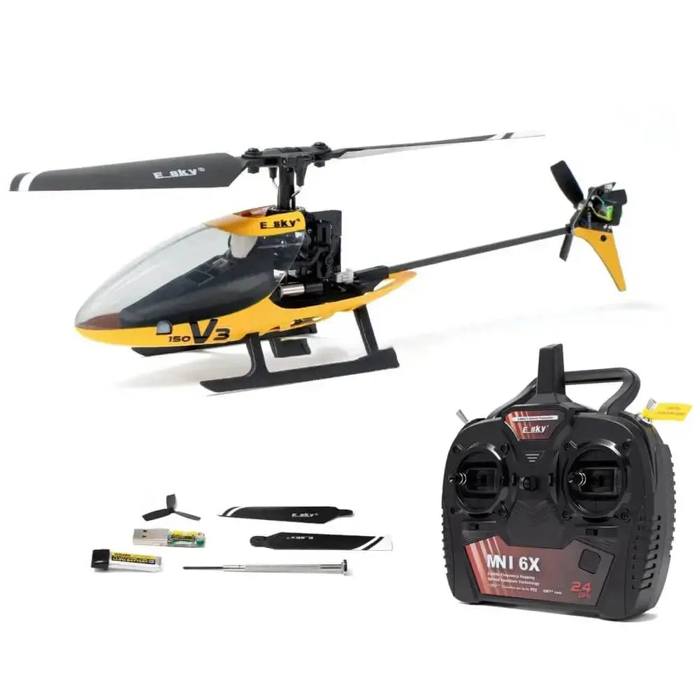 ESKY 150 V3 2.4G 4CH 6-Axis Gyro Altitude Hold CC3D Flybarless RC