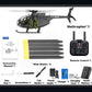 YUXIANG F118S MH-6 Little Bird 1/16 Scale RC Military Helicopter Orange GPS FPV RTF