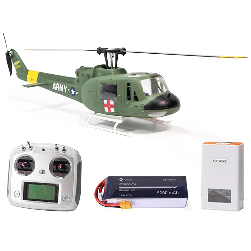 FLY WING UH-1 V3 Upgrade Version Class 470 6CH Brushless GPS Fixed Point Altitude Hold RC Helicopter PNP/RTF H1 Flight Controller