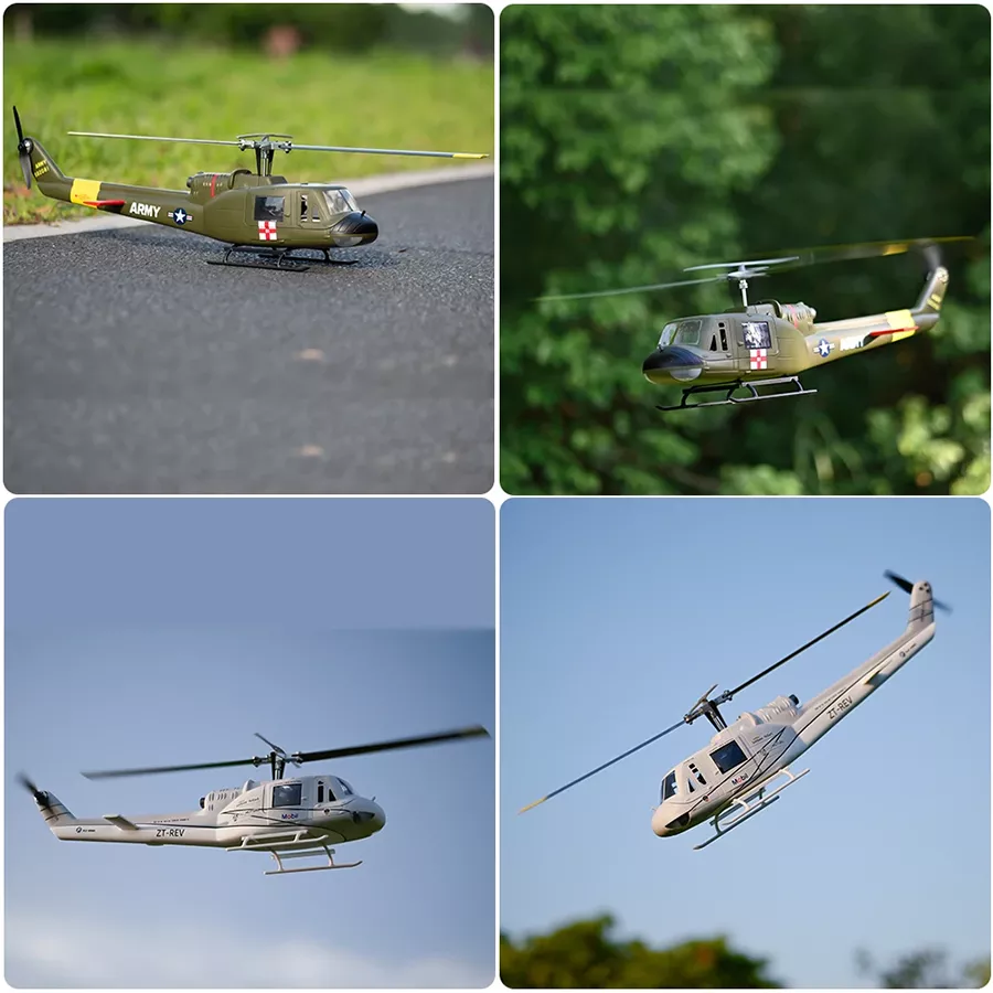 FLYWING UH1 Huey Helicopter V4 Upgrade Version 450L Class 6CH Brushless GPS Stabilized Altitude Hold RC Helicopter H1 Flight Controller