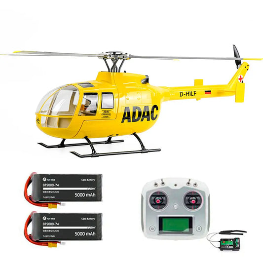 FLYWING BO-105 RC Helicopter 450L Class 6CH Brushless GPS Stabilized Altitude Hold RC Helicopter H1 Flight Controller - FUNYAT