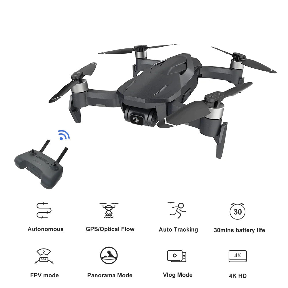 FUNSNAP DIVA 2 Drone 4K 3-Axis EIS Gimbal GPS 5G WIFI 2KM FPV Professional Aerial Photography Quadcopter