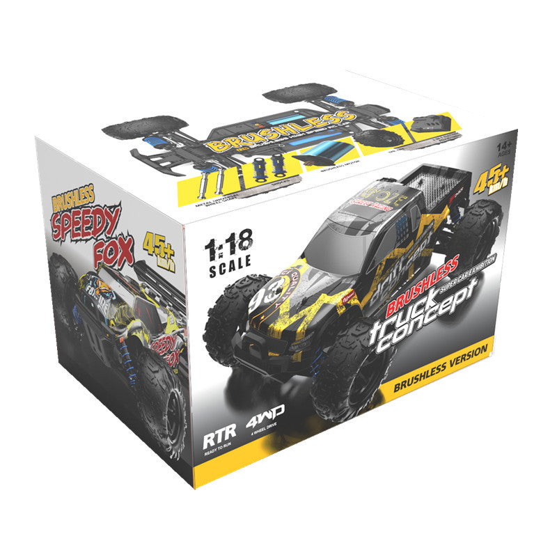 Graffiti Version RC Car Brushless Motor 4WD High Speed Off-Road Truck 1/18 Drift Car With LED light