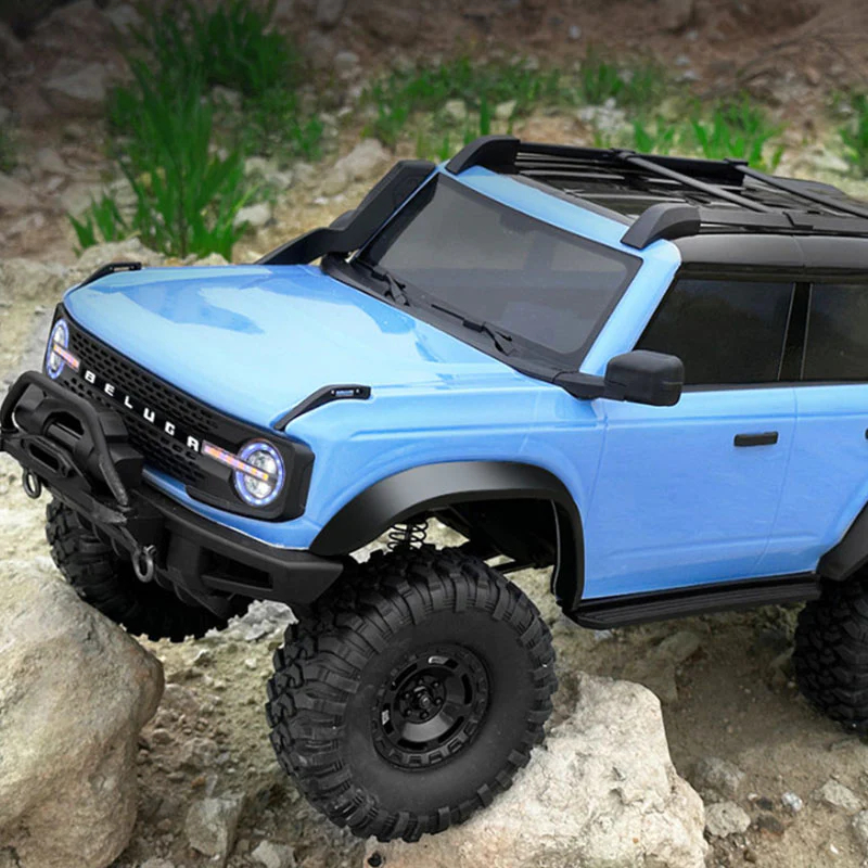 HB R1001 BRONCO 1:10 Full-Scale RC Car 4WD Off-Road Rock Crawler with LED Light RTR RC Toy