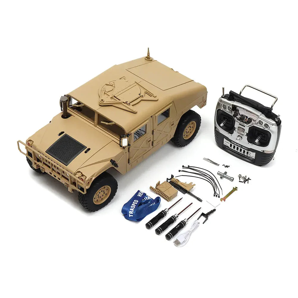 HG P408 RC Car 1/10 2.4G 4WD U.S.4X4 Hummer Military Vehicle Truck Toys